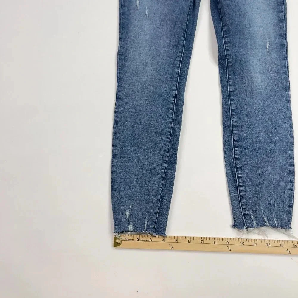 PISTOLA Women’s Arielle Skinny Jeans Scissor Cut Raw Hem Light Wash deni… - Picture 7 of 13